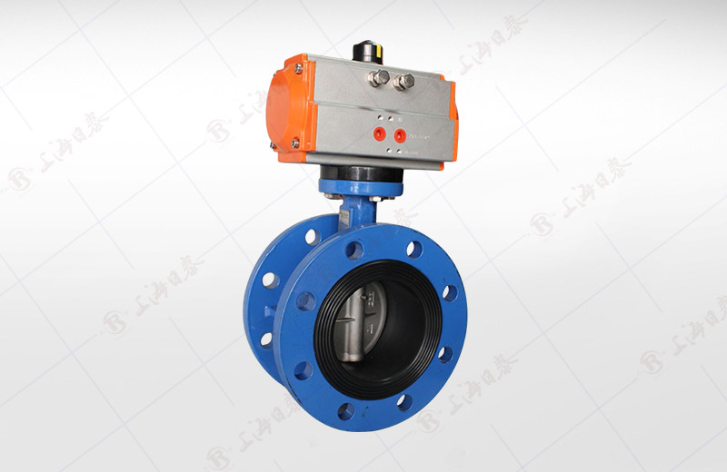 Pneumatic Flange Soft Seal Butterfly Valve